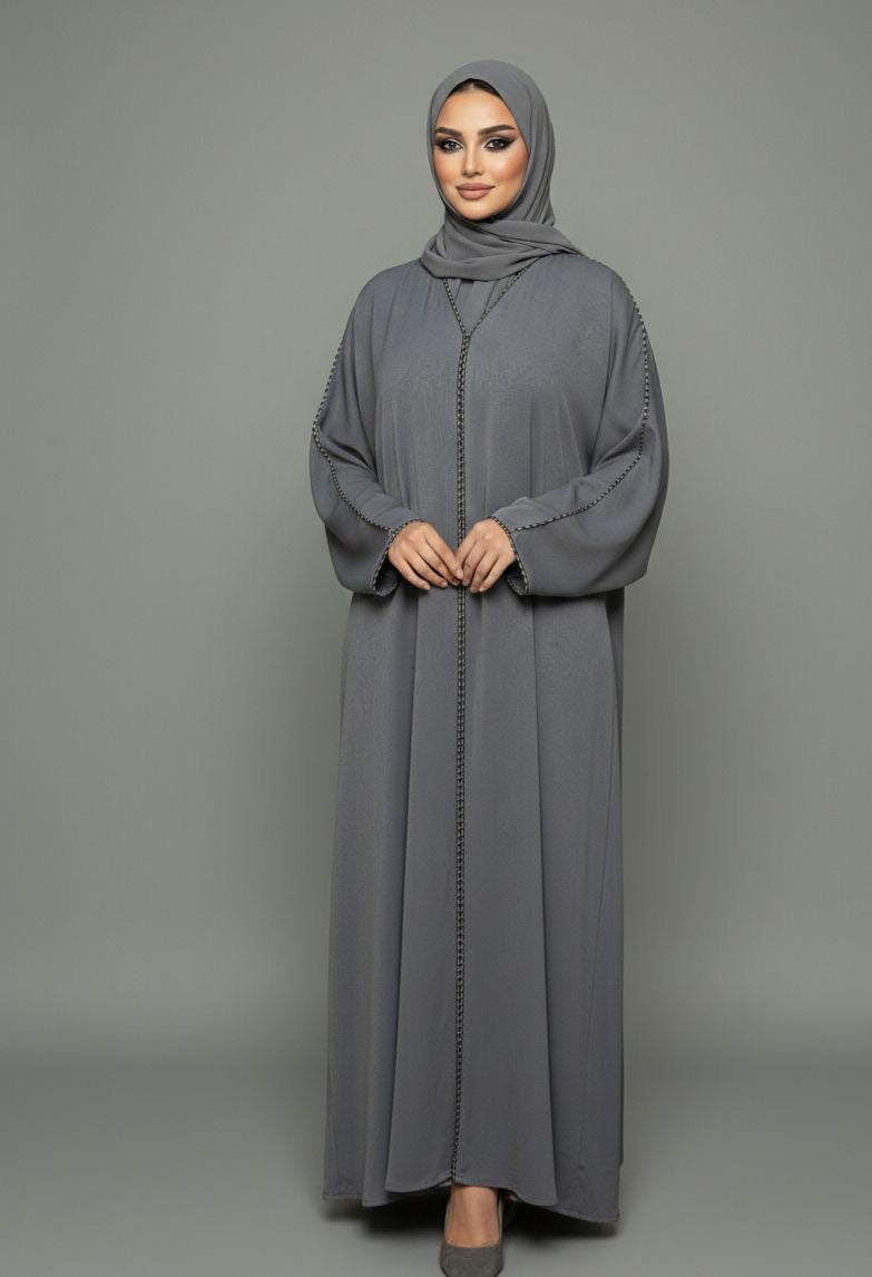 Divine Grey Abaya