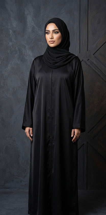 Radiant Black Abaya