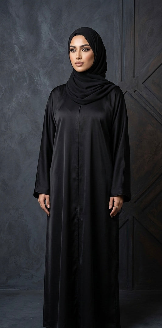 Radiant Black Abaya