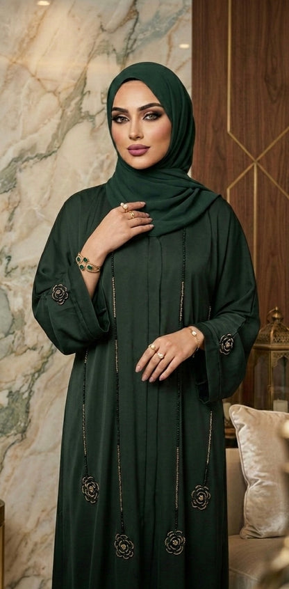 Emerald Luxe Abaya