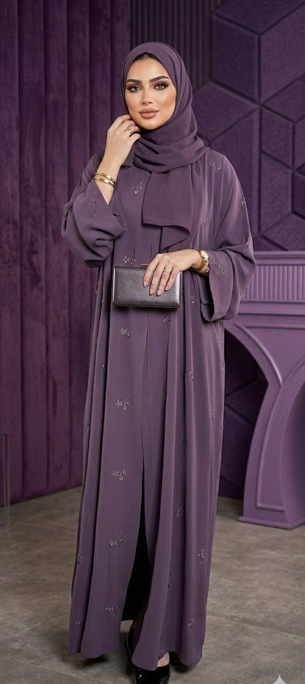Lilac Bloom Abaya