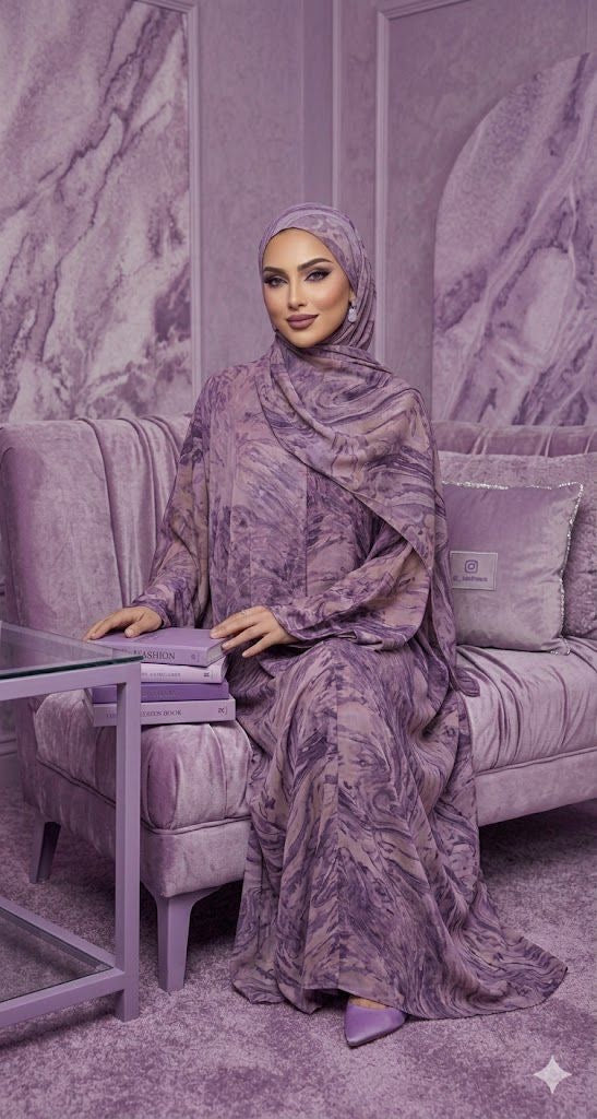 Yara Purple Abaya