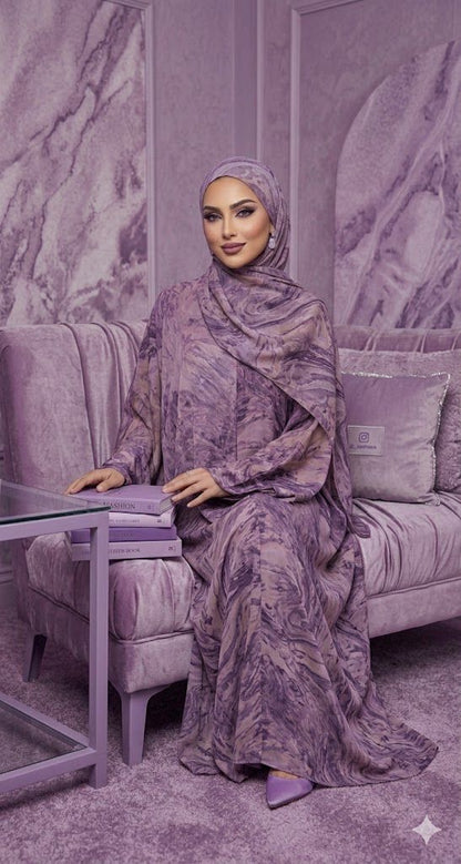 Yara Purple Abaya