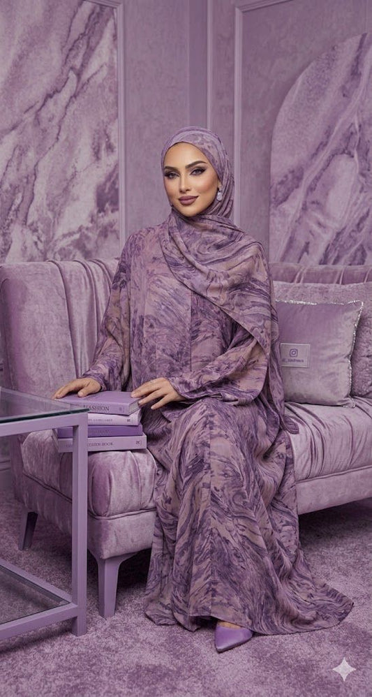 Yara Purple Abaya