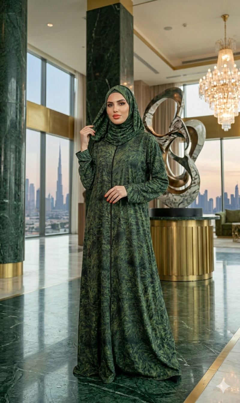 Yara Green Abaya