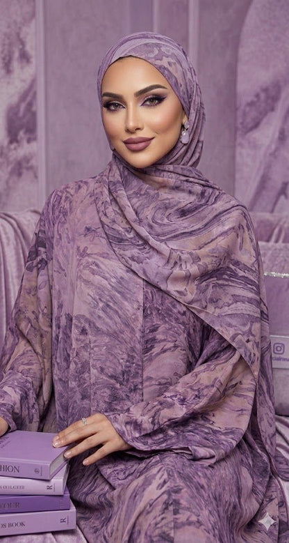Yara Purple Abaya