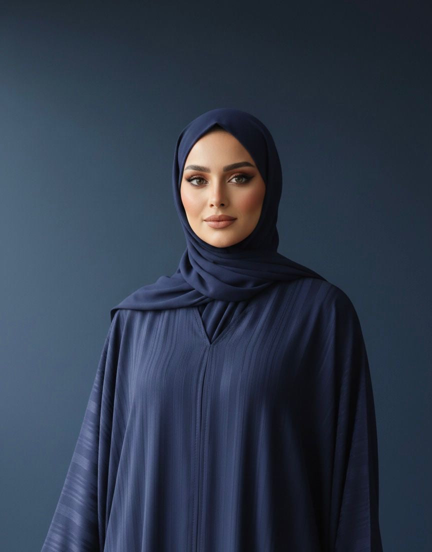 Majestic Navy Abaya