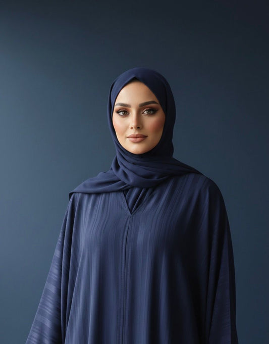 Majestic Navy Abaya