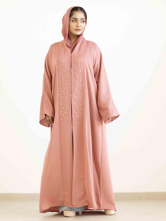 Dreamy Rose Petal Abaya