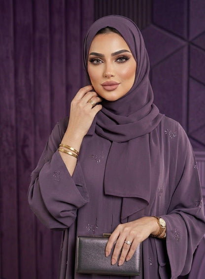 Lilac Bloom Abaya