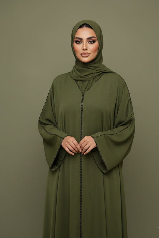 Divine Olive Abaya