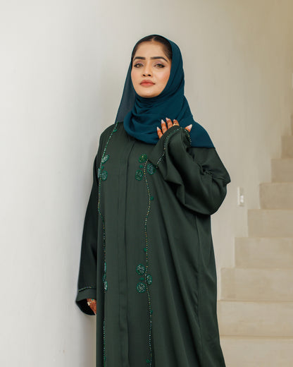 Lavish Green Abaya