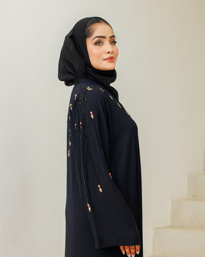 Midnight Rose Abaya